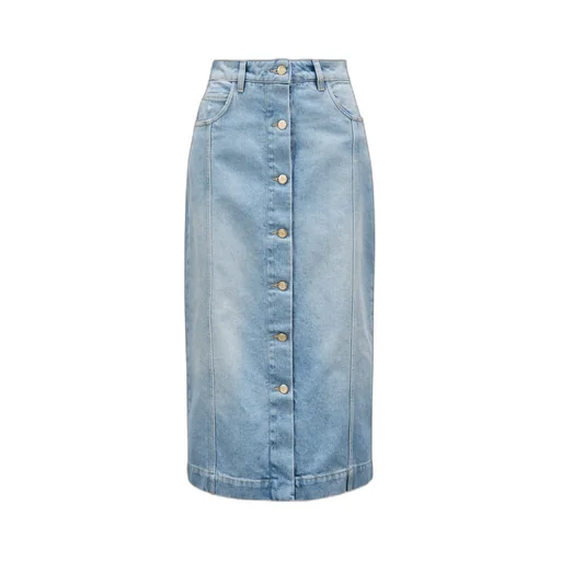 Denim Midi Skirt