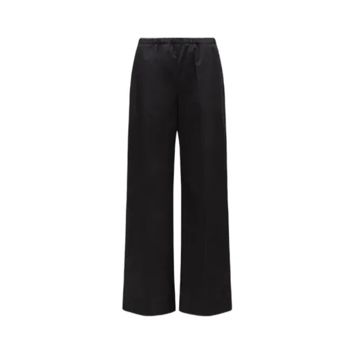 Poplin Wide-Leg Pants