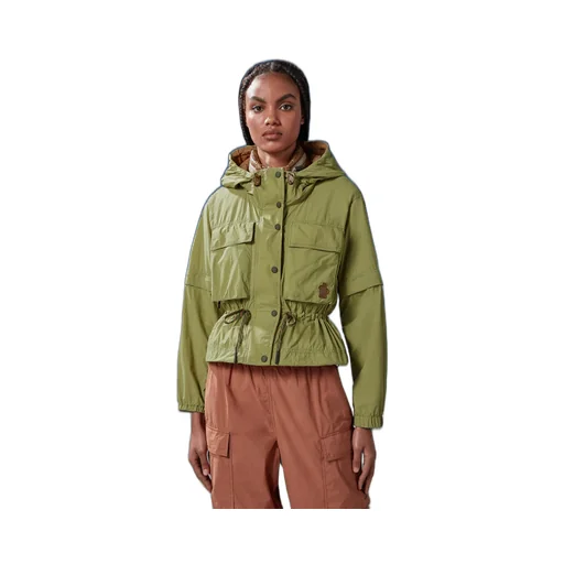Logo Patch Hooded Jacket