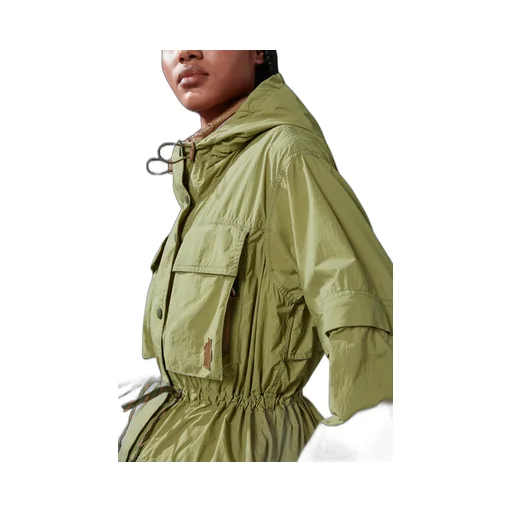 Logo Patch Hooded Jacket
