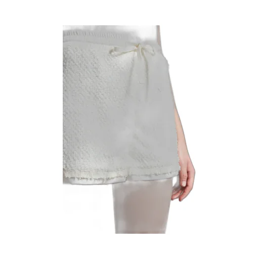 Logo Patch Tweed Shorts