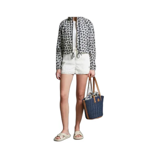 Logo Patch Tweed Shorts