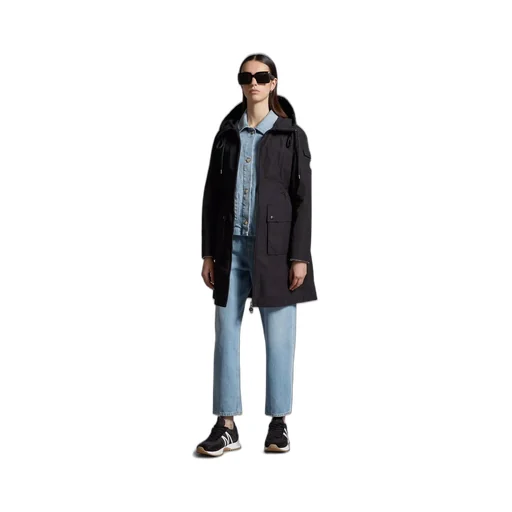 Laerte Logo Patch Hooded Coat