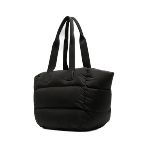 Logo Patch Puffer Tote Bag