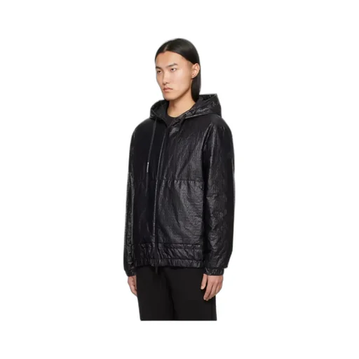 Zip-Up Drawstring Hooded Jacket