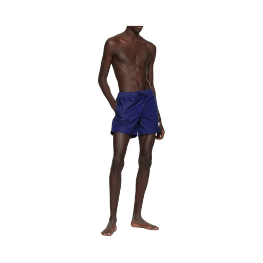 Logo Patch Drawstring Swim Shorts
