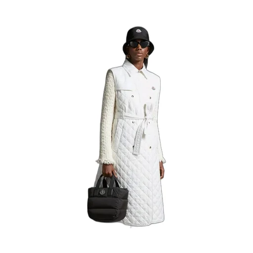 Logo Patch Puffer Tote Bag