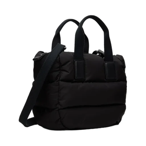 Logo Patch Puffer Tote Bag
