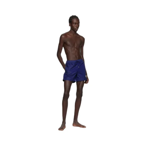 Logo Patch Drawstring Swim Shorts