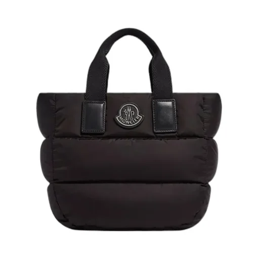 Logo Patch Puffer Tote Bag
