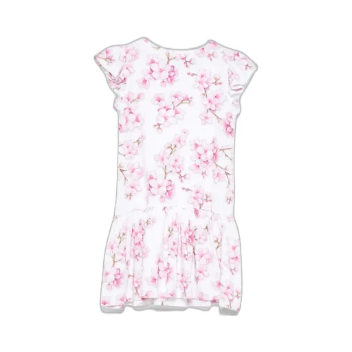 Floral Dress With Flutter Sleeves