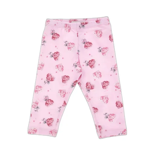 Floral Hearts-Printed Leggings