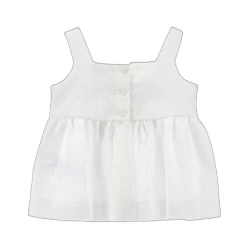 Square Neck Top With Front Bow