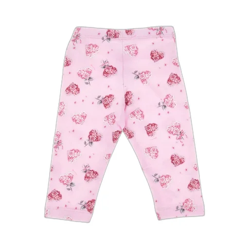 Floral Hearts-Printed Leggings