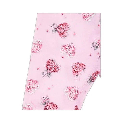 Floral Hearts-Printed Leggings