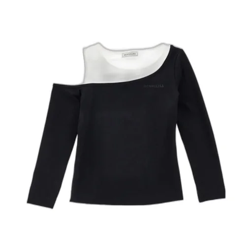 Rubberised-Logo Asymmetric T-Shirt
