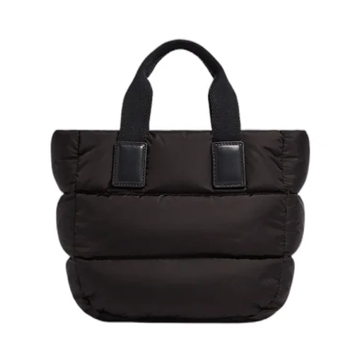 Logo Patch Puffer Tote Bag