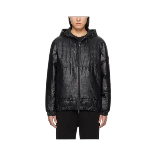 Zip-Up Drawstring Hooded Jacket