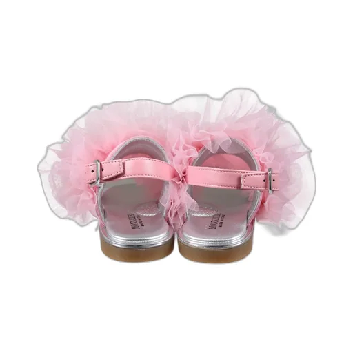 Tulle Ruffle Detailed Sandals