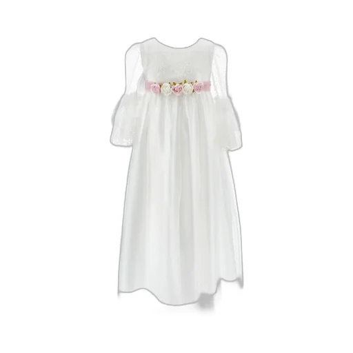 Floral-Embroidery Dress