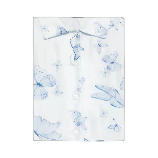 Butterfly-Print Shirt