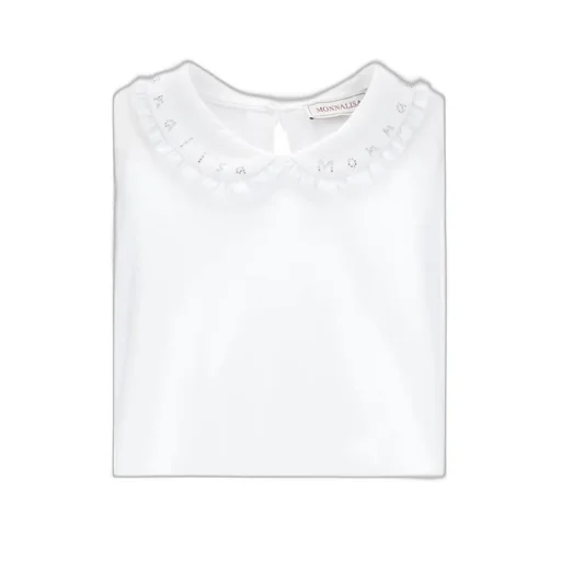 Logo Embellished Straight Hem Shirt
