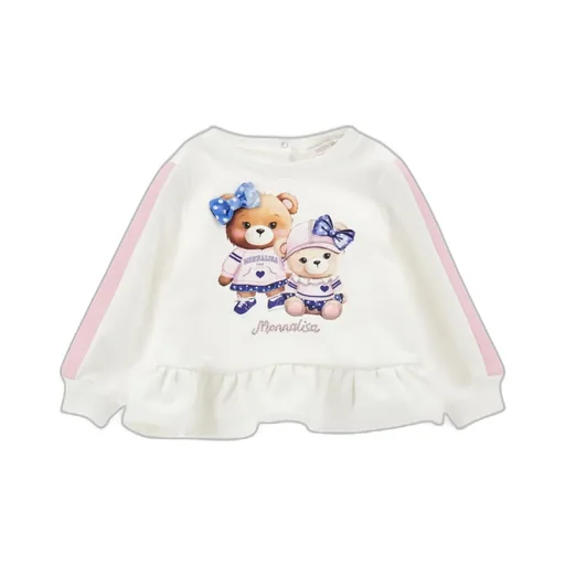 Teddy Bear Print Cotton Sweatshirt