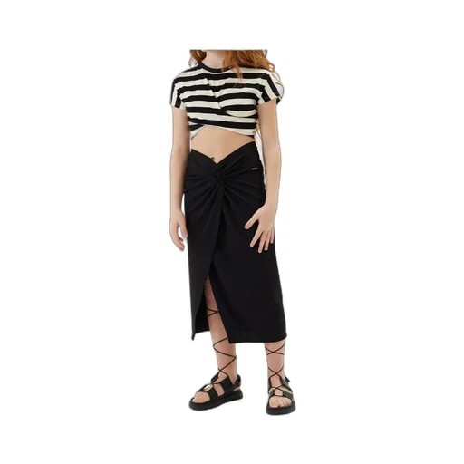 Knot Detailed Striped Top