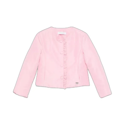Ruffled-Trim Puffer Jacket