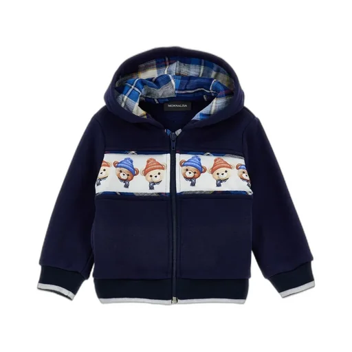 Zip-Up Hoodie With Animal Print