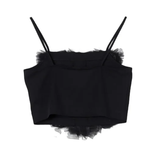 Tulle Ruffled Top