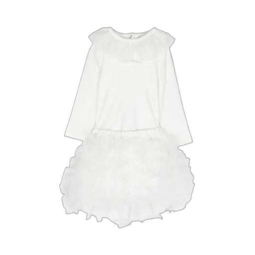 Ruffled Detailed Tulle Dress