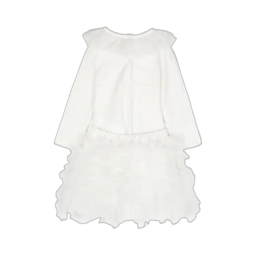 Ruffled Detailed Tulle Dress