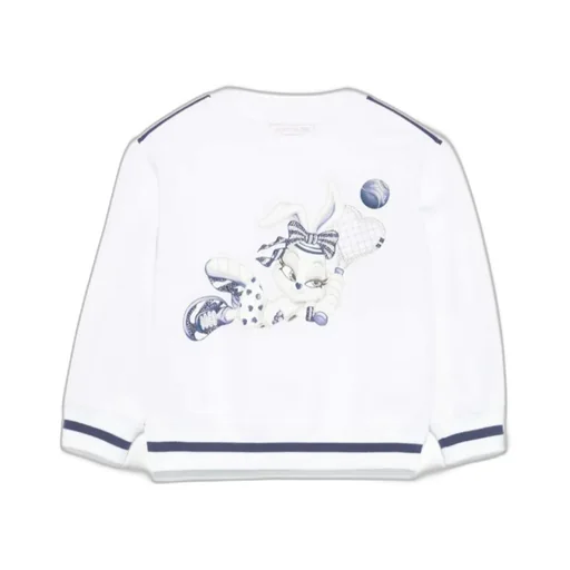 Bunny Printed Closed Sweatshirt