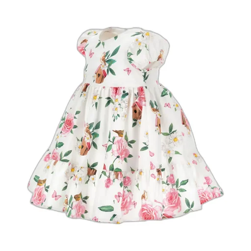 Garden Printed Poplin Dress