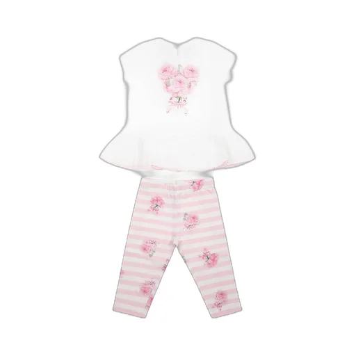Rose-Print Trouser Set