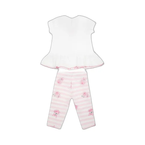 Rose-Print Trouser Set