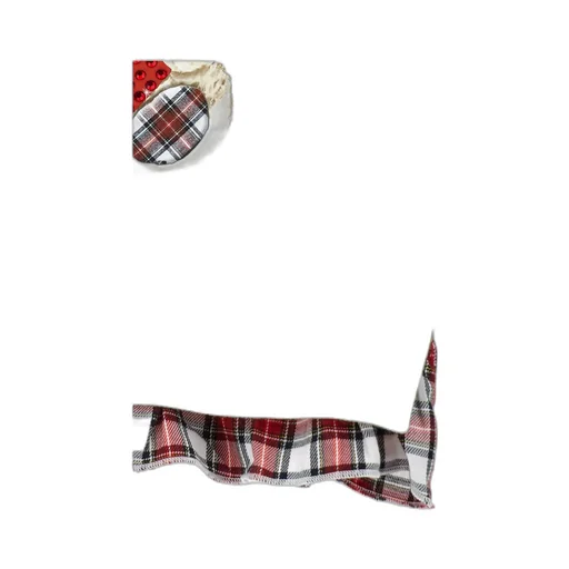 Teddy Bear Sweatshirt With Plaid Ruffles