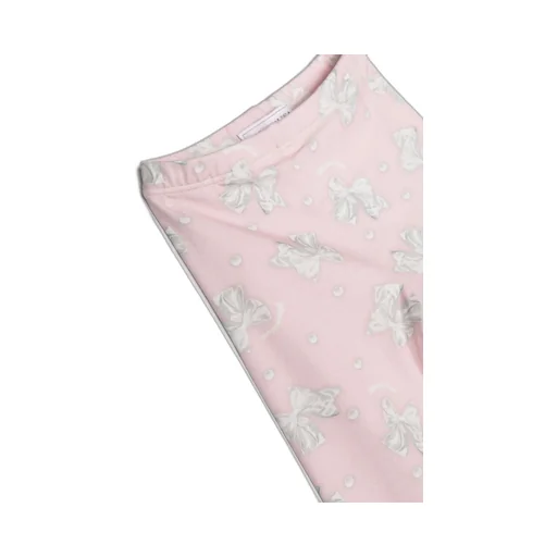 Bow-Print Cotton Leggings