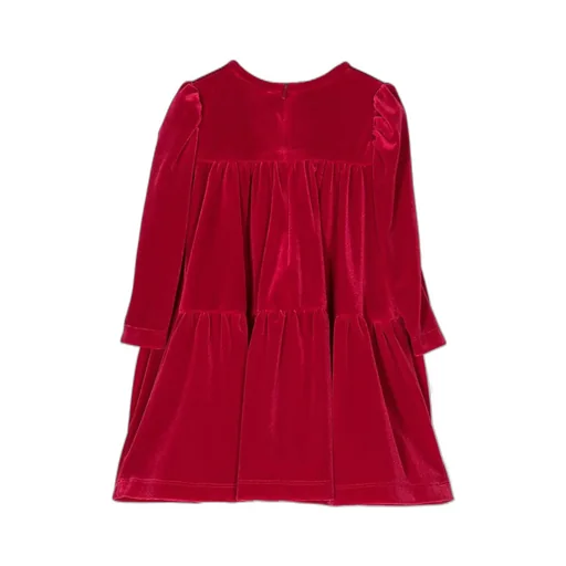 Bow-Detailed Flared Dress