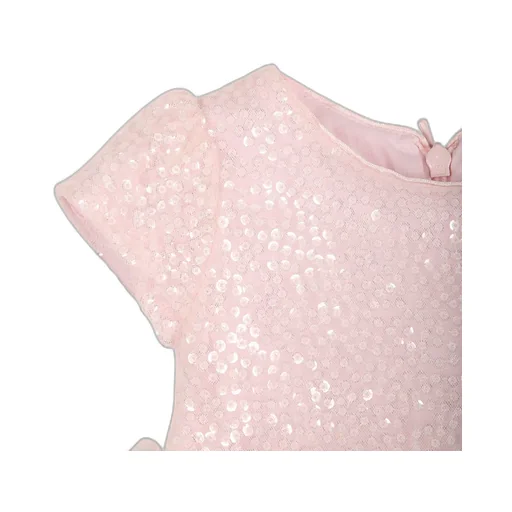 Ruffled Tulle Flared Dress