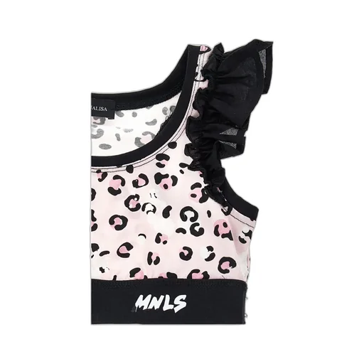 Leopard-Print Cropped Tank Top