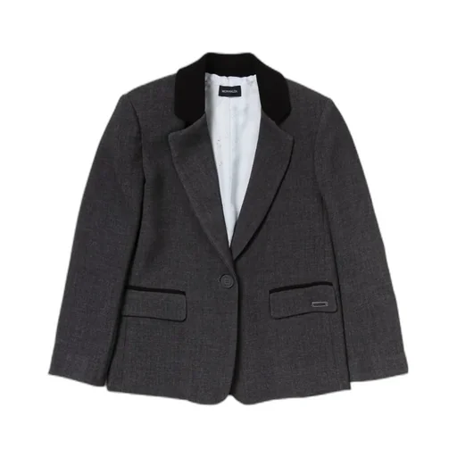 Logo-Plaque Single Breasted Tailored Blazer