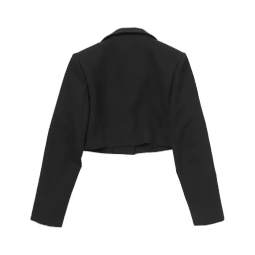 Single-Breasted Cropped Blazer