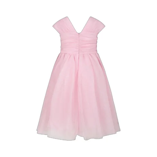 Ruffled Glitter-Detail Dress