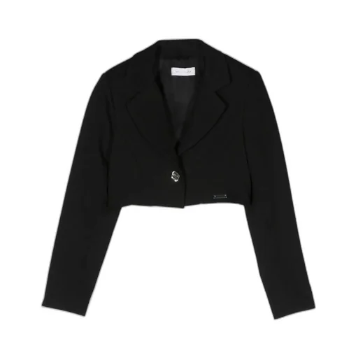 Single-Breasted Cropped Blazer