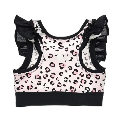 Leopard-Print Cropped Tank Top