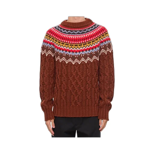 Pattern Jacquard Sweater