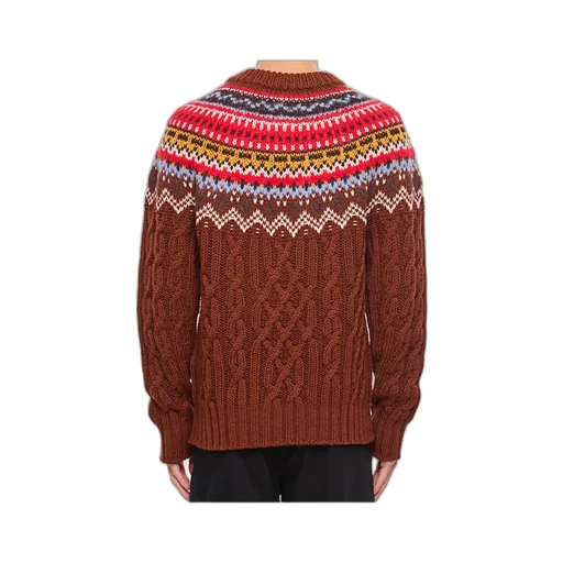 Pattern Jacquard Sweater