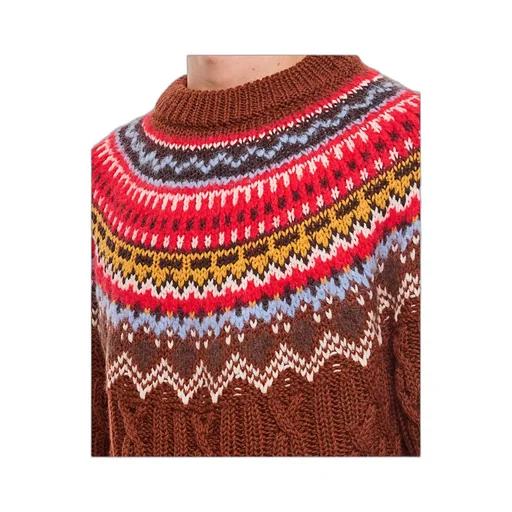Pattern Jacquard Sweater